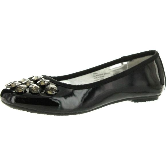 Stuart Weitzman Spiral Black. ChildG flats-shoes 1 NEW - Picture 1 of 4